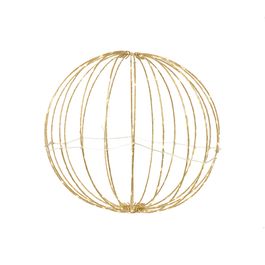 Enfeite Para Pendurar Bola Com Led Ouro