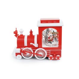 Trem Decorativo Com Som E Movimento Vermelho