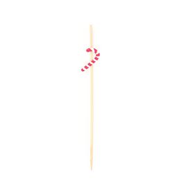 Palito Para Aperitivo Vermelho / Branco