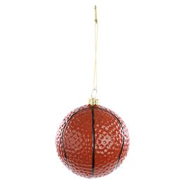 Enfeite Para Pendurar Bola De Basquete Laranja / Preto