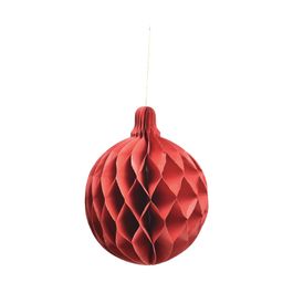 Enfeite Para Pendurar Bola Vermelho / Ouro