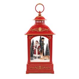 Lanterna Decorativa Com Led Vermelho