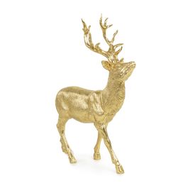 Rena Decorativa Em Pé Ouro