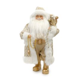 Papai Noel Decorativo Com Presentes Ouro
