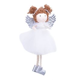 Enfeite Para Pendurar Anjo Rosa / Branco / Ouro