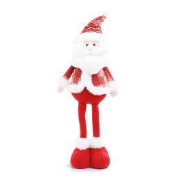 Papai Noel Decorativo Pelucia Vermelho / Branco