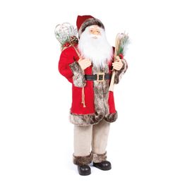 Papai Noel Decorativo Com Presentes Vermelho