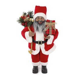 Papai Noel Decorativo Com Presentes Vermelho