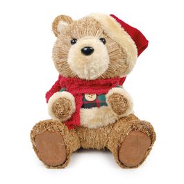 Urso Decorativo Com Gorro Colorido