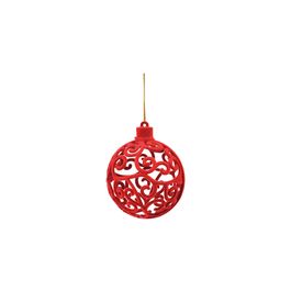 Enfeite Bola Veludo Vermelho