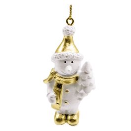 Enfeite Para Pendurar Boneco De Neve Branco