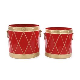 Tambor Decorativo Vermelho