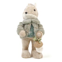 Enfeite Esquilo Com Noz Verde