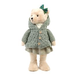 Urso Decorativo Com Casaco Verde