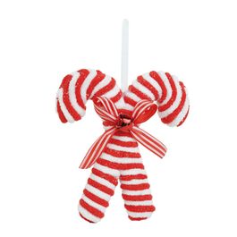 Enfeite Para Pendurar Candy Cane Vermelho