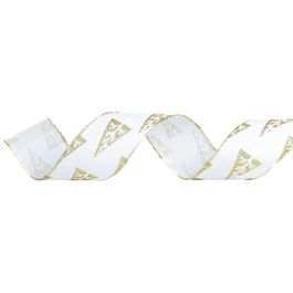 Fita Aramada Branco / Ouro