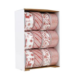 Fita Caixa Display Vermelho / Branco