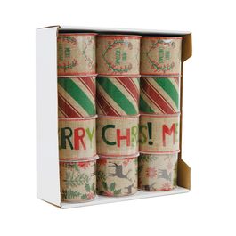 Fita Caixa Display Bege / Vermelho