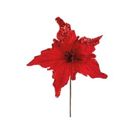 Flor Decorativa Poinsetia Vermelho