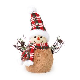 Boneco De Neve Decorativo Marrom