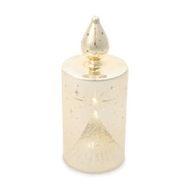 Vela Eletrônica Em Led Ouro