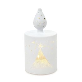 Vela Eletrônica Em Led Branco