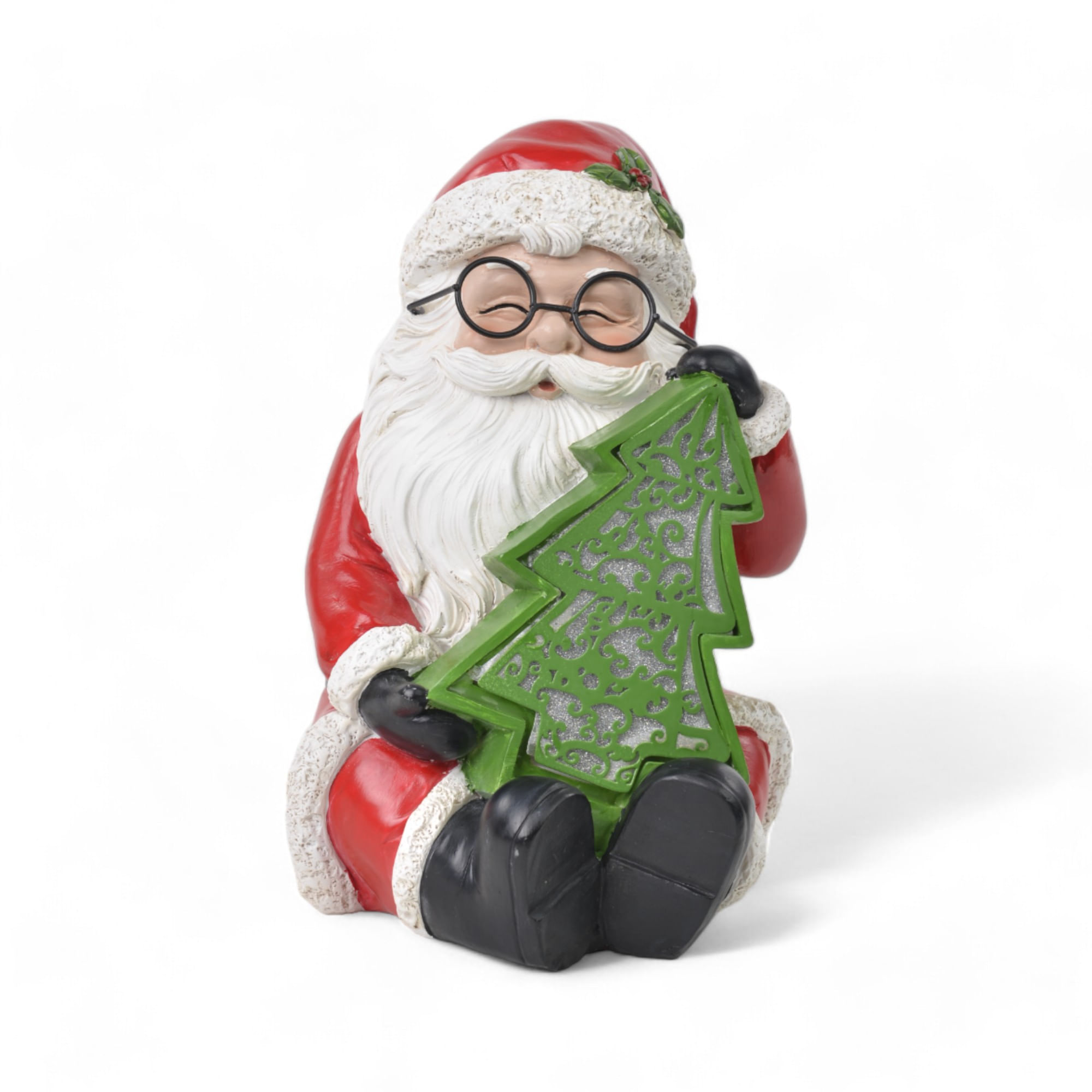 Papai Noel Decorativo Com Led Colorido - Loja Cromus