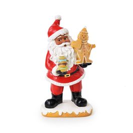 Papai Noel Decorativo Em Resina Colorido