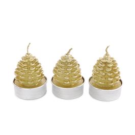 Vela Pinha 3D Ouro