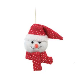 Enfeite Para Pendurar Cabeça Boneco De Neve Branco