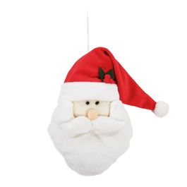 Enfeite Para Pendurar Cabeça Noel Branco