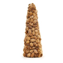 Cone Decorativo Com Pinhas Cru