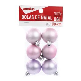 Bola De Enfeite Fosca Rosa