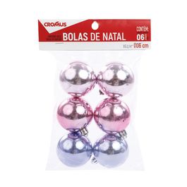 Bola De Enfeite Brilhante Rosa