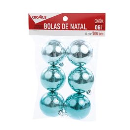 Bola De Enfeite Brilhante Azul