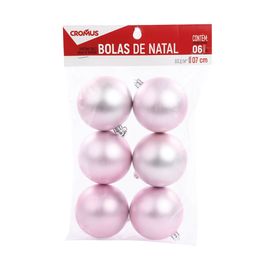 Bola De Enfeite Fosca Rosa