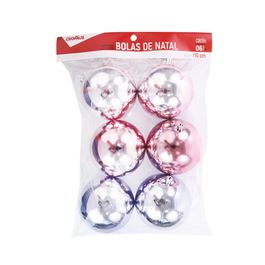 Bola De Enfeite Brilhante Rosa