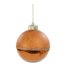Enfeite Bola Com Glitter Incolor