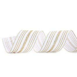 Fita Aramada Branco / Ouro