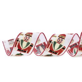Fita Aramada Branco / Vermelho