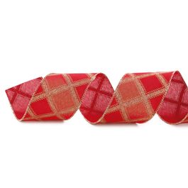 Fita Aramada Vermelho / Prata