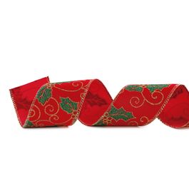 Fita Aramada Vermelho / Ouro