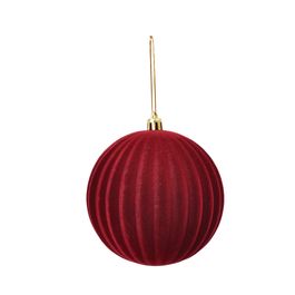 Enfeite Bola Veludo Vinho
