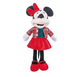 Pelucia Minnie Roupa Xadrez Vermelho