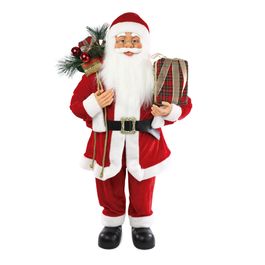 Papai Noel Decorativo Com Presentes Vermelho / Branco