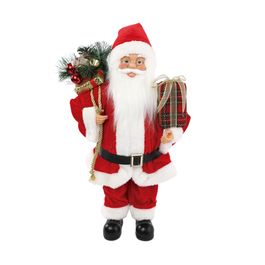 Papai Noel Decorativo Com Presentes Vermelho / Branco