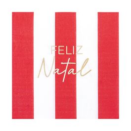 Guardanapo De Papel Natalino Vermelho
