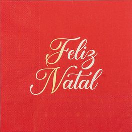 Guardanapo De Papel Natalino Vermelho