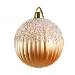 Bola De Enfeite Com Glitter Ouro