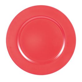 Sousplat Liso Vermelho